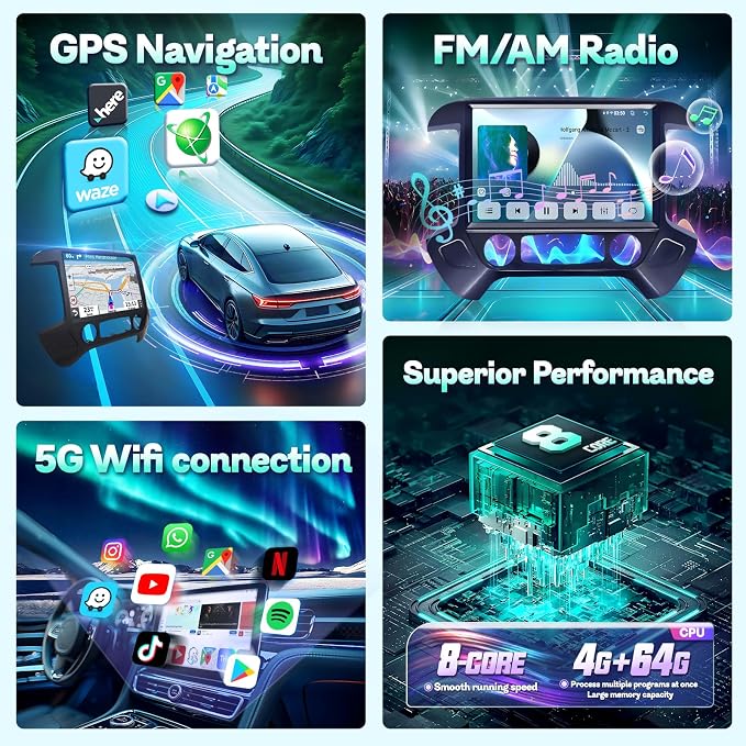 13.1 Inch 8 Core Car Radio for Chevy Silverado GMC Sierra 2014-2018 5Ghz WiFi - Image 4
