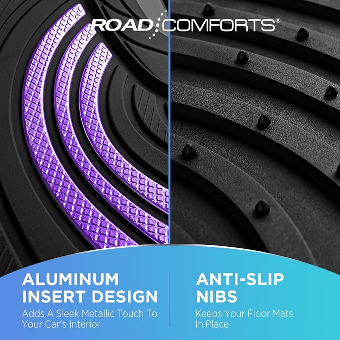 Road Comforts Car Floor Mats Full Set – Front & Rear Car Floor Mats - Image 5