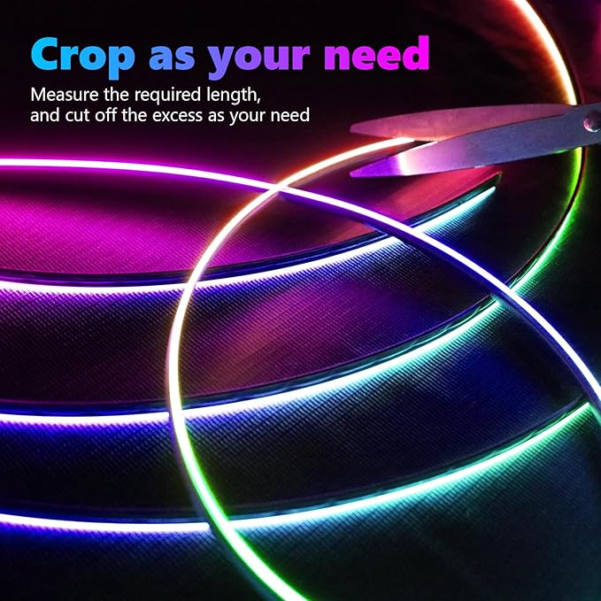 Acrylic Interior Car LED Strip Light, Car Neon Light - Image 5
