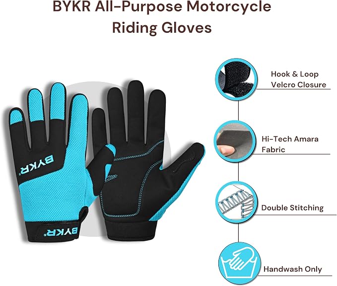 BYKR All-Weather Motorcycle Gloves - Image 4
