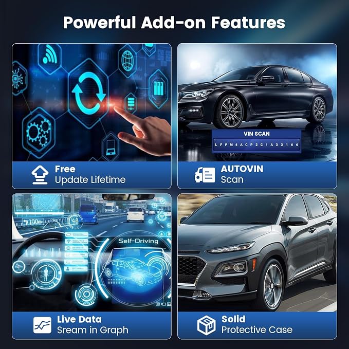 MUCAR CS6 OBD2 Scanner Diagnostic Tool, Engine Transmission BCM Car Scanner - Image 5