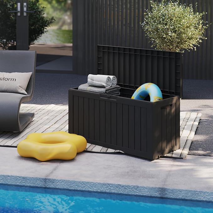 90 Gallon Lockable Resin Deck Box - Image 4
