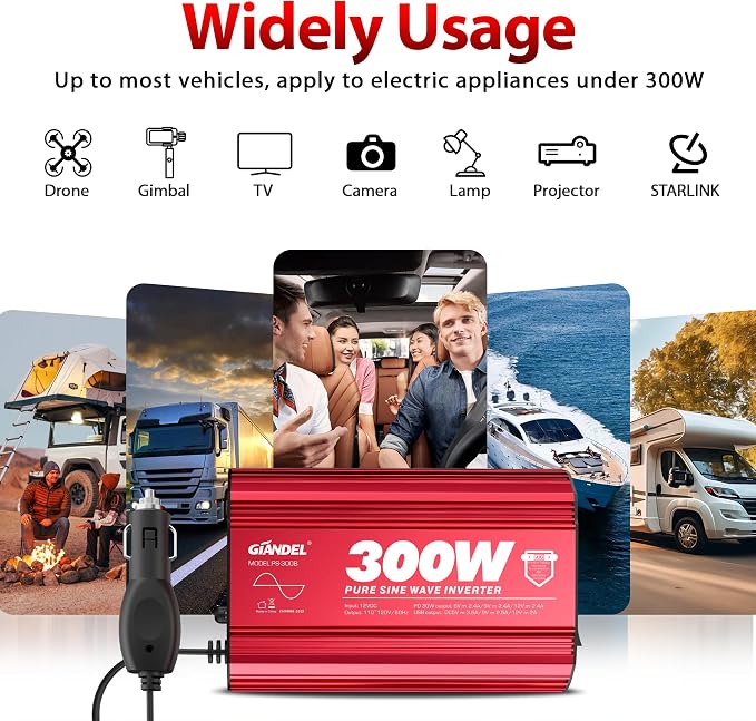300Watt Pure Sine Wave Power Inverter - Image 2