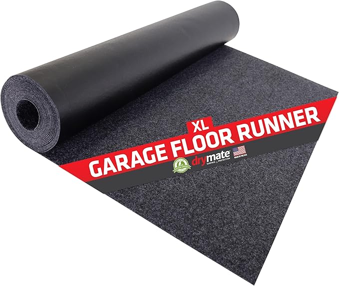 Drymate Garage Floor Runner Mat, Protects Surfaces, Waterproof, Slip-Resistant by Drymate