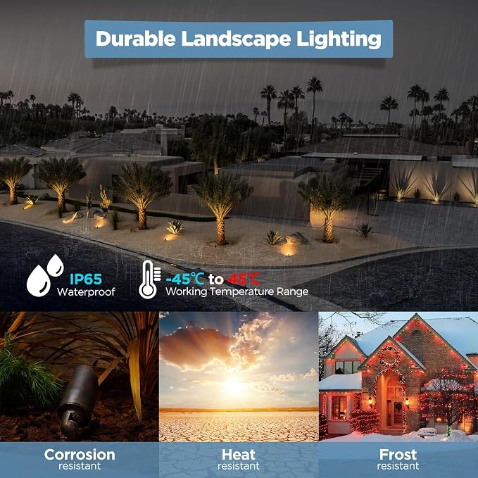 Gardencoin Solid Brass Outdoor Landscape Spotlight, 12V Low Voltage LED Spot - Image 6