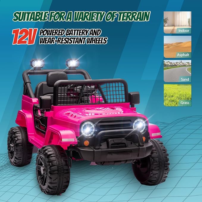 JOYMOR 12V Kids Ride on Truck - Image 6