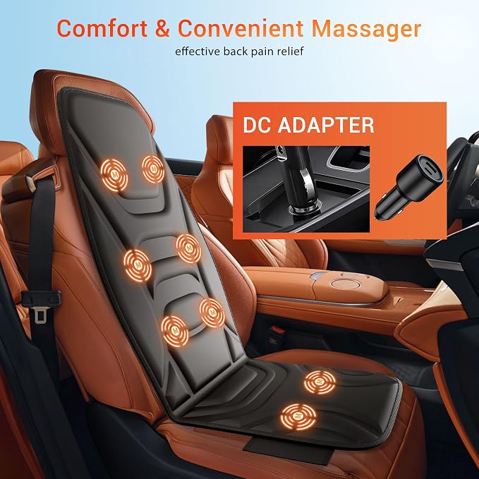 Massage Seat Cushion with Heat, Back Massager - Image 4