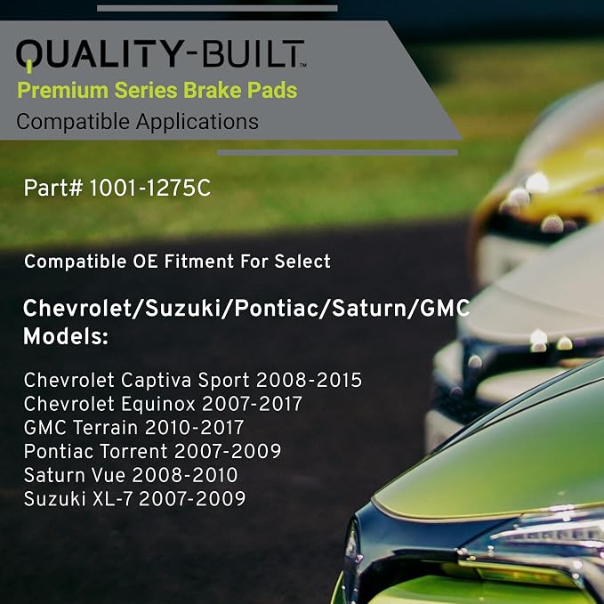 Premium Ceramic Rear Brake Pads Compatible - Image 3