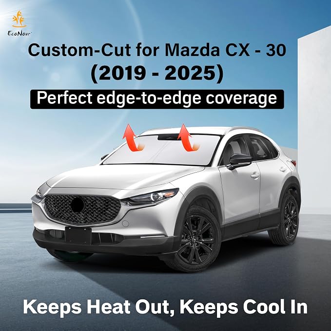 for Mazda CX-30 2019-2025 EcoNour Windshield Sunshade -240T Polyester Material - Image 2
