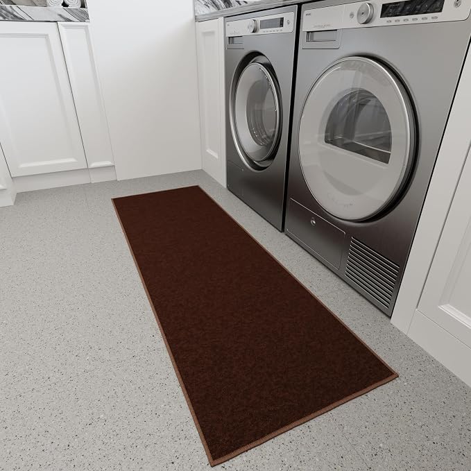 Ottomanson Hallway Runner Rug 20" x 59" Non Slip Solid Area Rugs Easy to Clean - Image 13