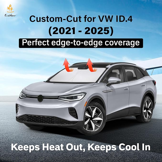 Econour Windshield Sun Shade for Volkswagen Atlas Accessories 2018-2024 2025 VW - Image 2