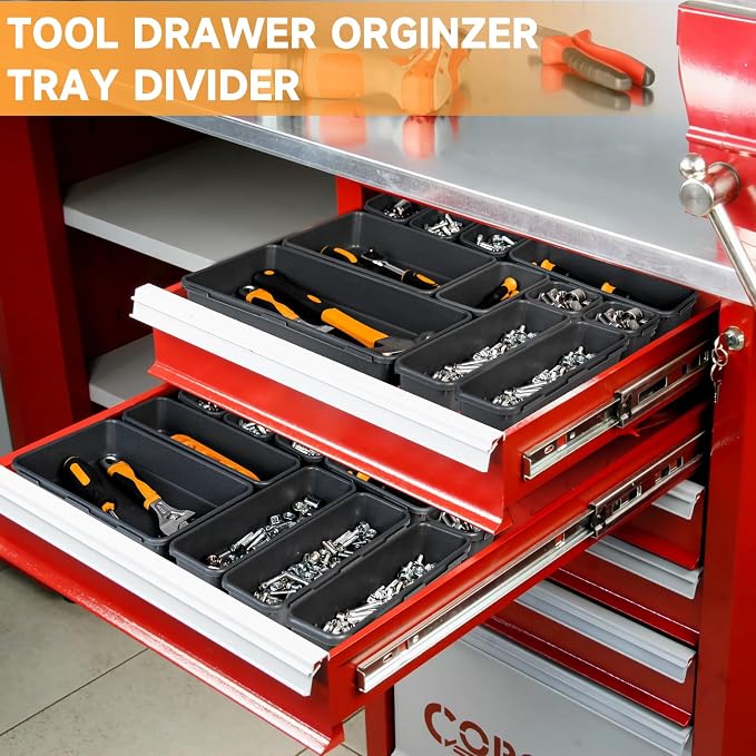 Tool Box Organizer Tray, Toolbox Desk Drawer Organizer, Tool Box Tray, Toolbox - Image 3