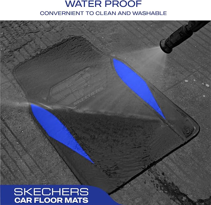 Skechers Car Floor Mats, Waterproof Universal Fit Car Mats, Faux Leather Car - Image 5