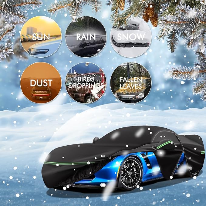 for Corvette 2014-2019 C7 Car Cover 210D Outdoor Waterproof UV Protection - Image 8
