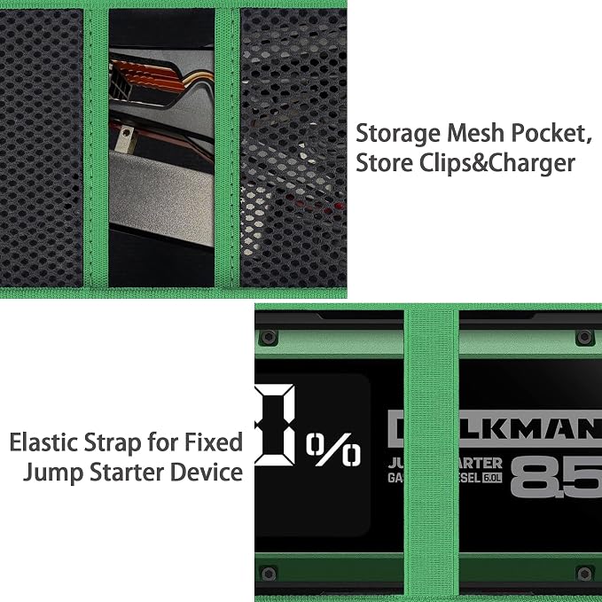 Aenllosi for HULKMAN Alpha85/Alpha85S/Alpha Pro Jump Starter Hard Carrying Case - Image 2