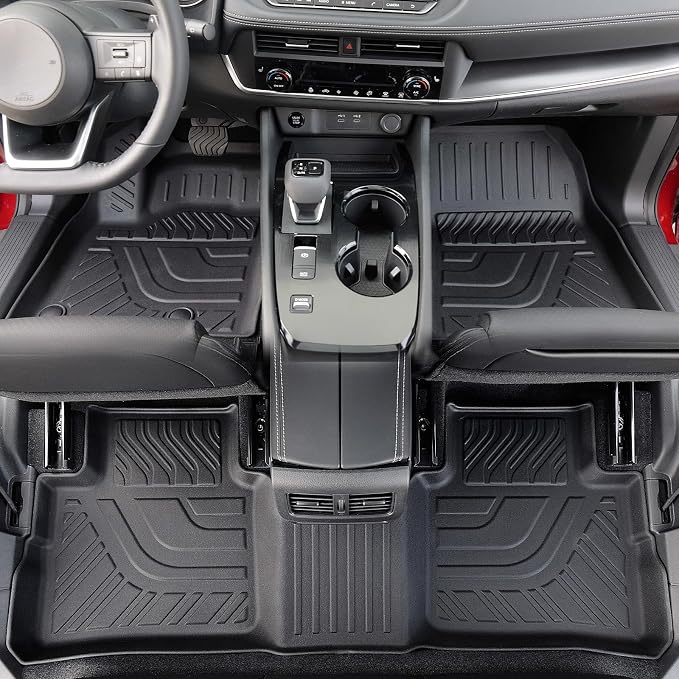 Floor Mats Set for Nissan Rogue 2025 2024-2021 Accessories, Full Coverage All - Image 3