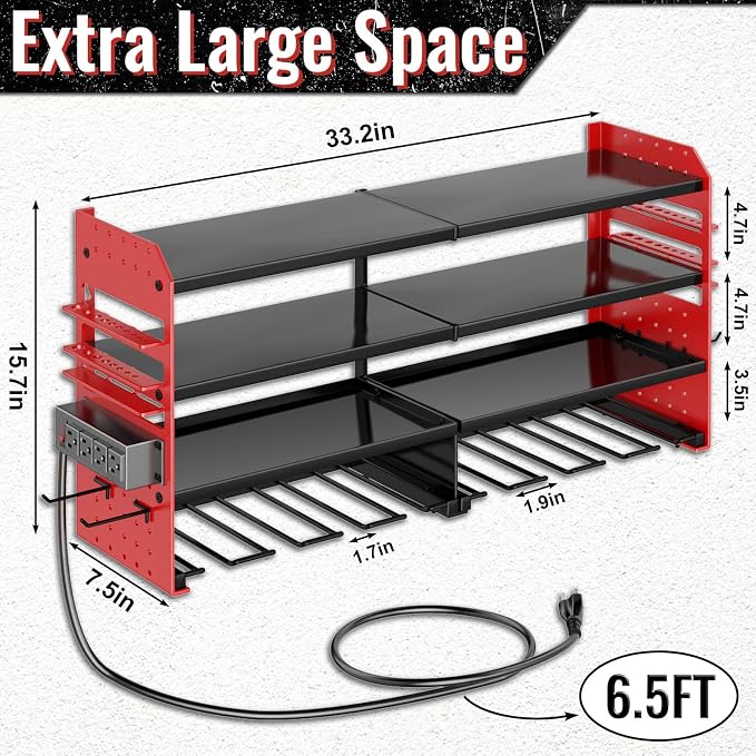 Large Power Tool Organizer Wall Mount - Image 2