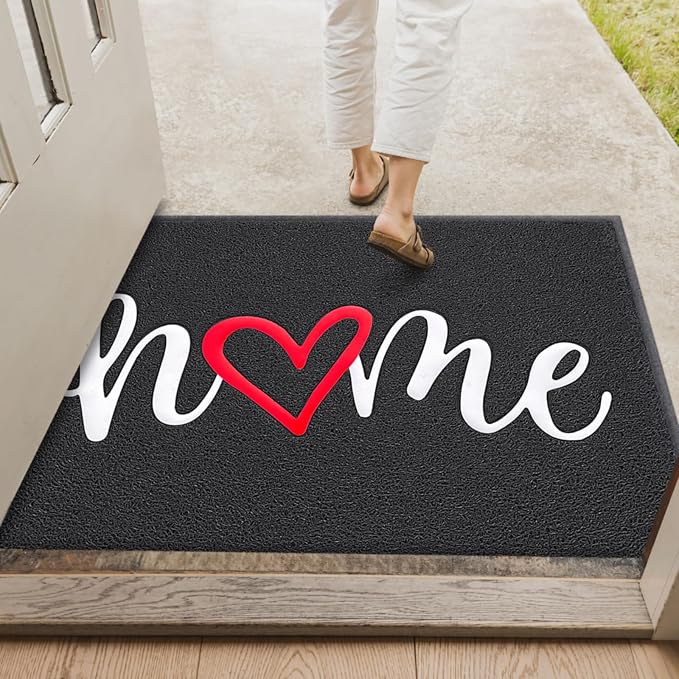 EARTHALL Door Mat Outside Inside Home Doormat, Durable Floor Mat Non Slip Mat - Image 3