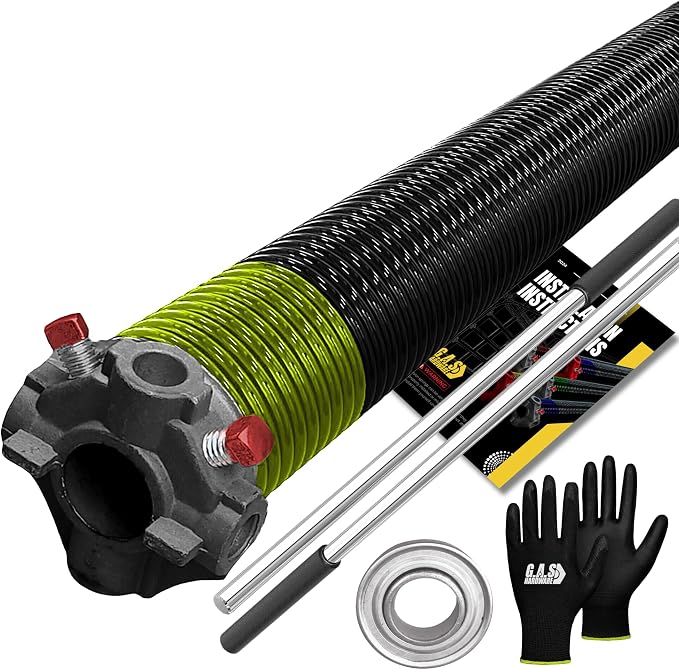 Garage Door Torsion Spring 207x1.75x30 Includes 1” Steel Bearing, and Winding by GASHardware