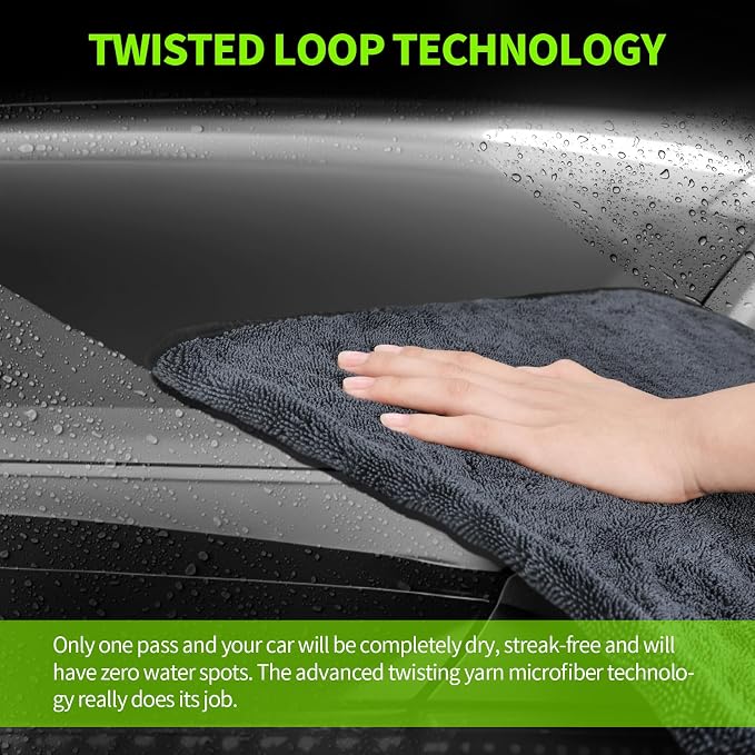 3-Pack Car Drying Towel, Ultra Absorbent Microfiber Towels - Image 4