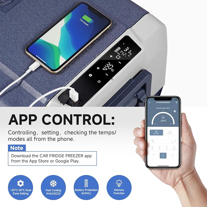 BODEGACOOLER 【Upgraded】 12 Volt Refrigerator, Portable Freezer, Car Fridge Dual - Image 9