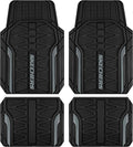 Skechers Car Floor Mats, Heavy Duty Rubber Car Mats Full Set, All Weather Floor by Skechers