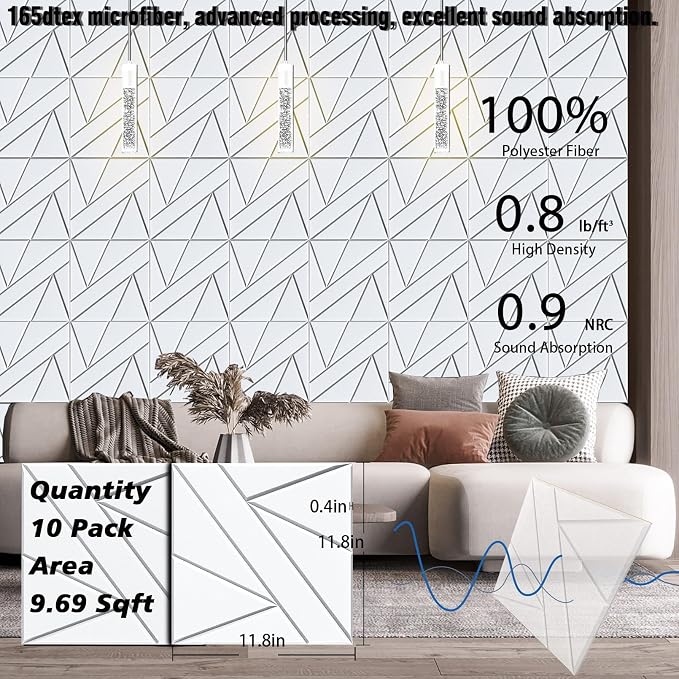 【10 Pack】Acoustic Panels Self-Adhesive - Image 4