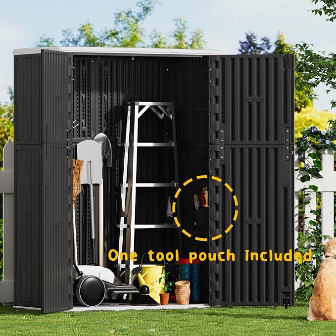 Vertical Outdoor Storage Cabinets, Plastic Sheds&Outdoor Storage - Image 8