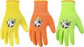 HANDLANDY 3 Pairs Kids Gardening Gloves Latex Free, Nitrile Coated Children by HANDLANDY