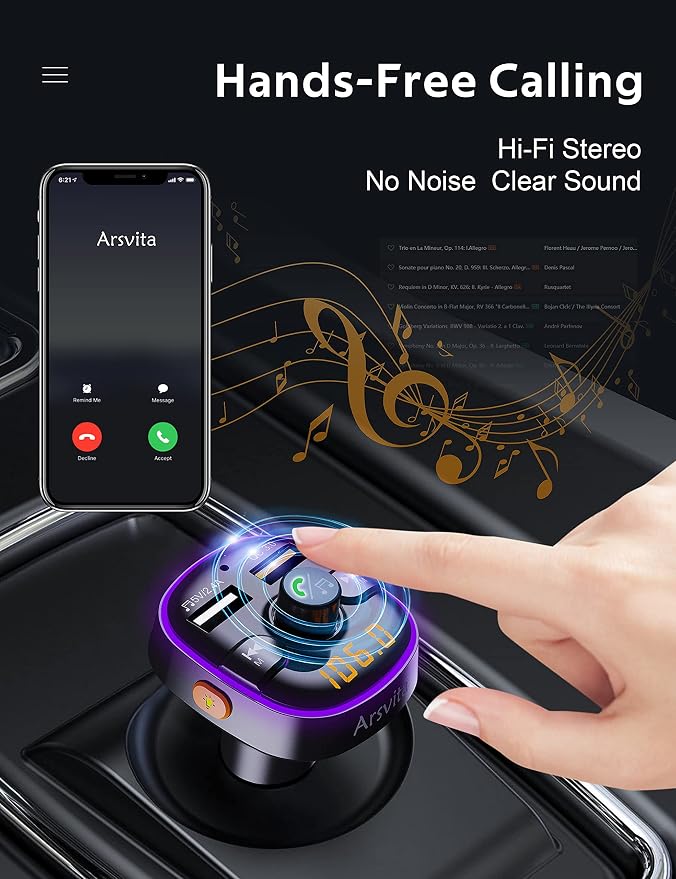 Arsvita Bluetooth FM Transmitter - Image 4