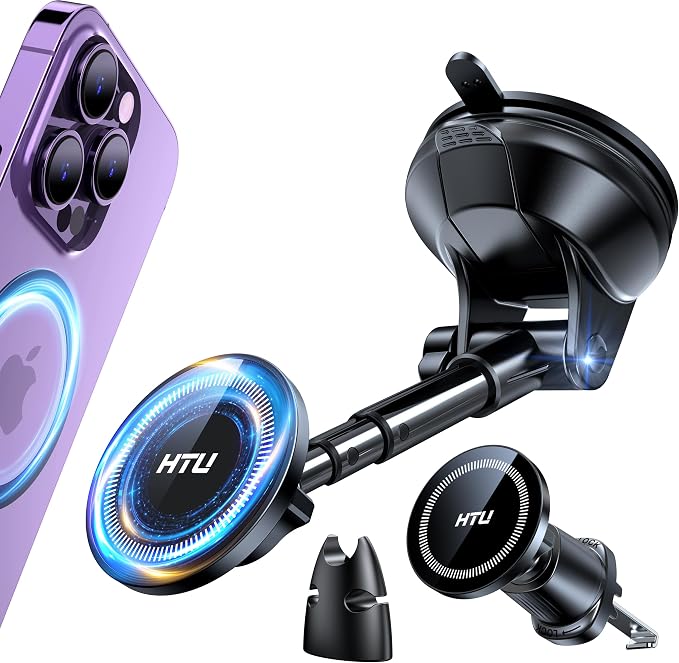 2025 Upgraded for Magsafe Car Mount Powerful Magnetic Cell Phone Holder for Car by HTU15yearsincarmounts