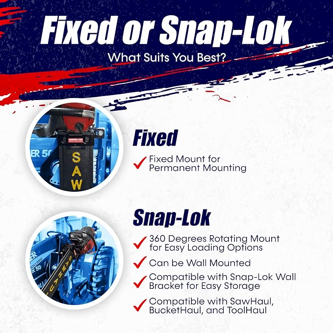 SawHaul Universal Tractor Chainsaw Holder - Image 5