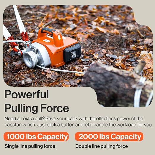 SuperHandy Electric Portable Capstan Winch, Brushless Motor, 1000-2000 lbs Max - Image 3