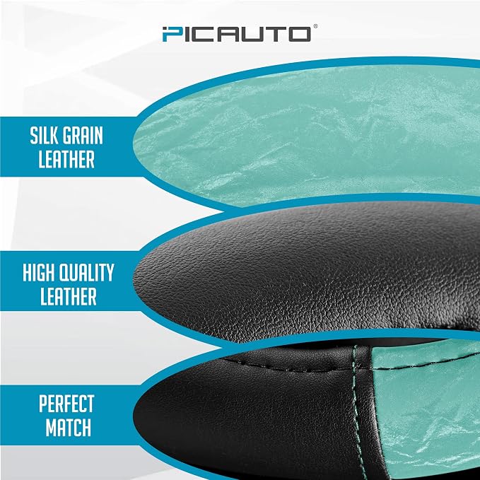 PIC AUTO Steering Wheel Cover, Silk Grain Leather Car Steering Wheel Protector - Image 3