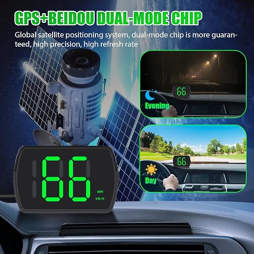 GPS Digital Speedometer for Car MPH, Universal HUD Speed Meter - Image 4