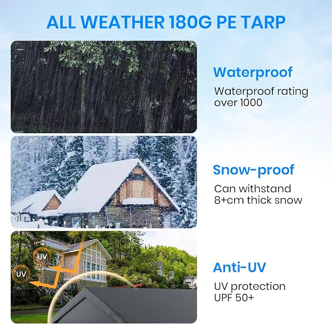 Carport 10x20 FT Heavy Duty, Outdoor Portable Garage - Image 7