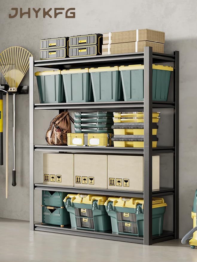 JHYKHG 39" W Storage Shelves, 5-Tier Heavy Duty Garage Shelving, Adjustable - Image 2