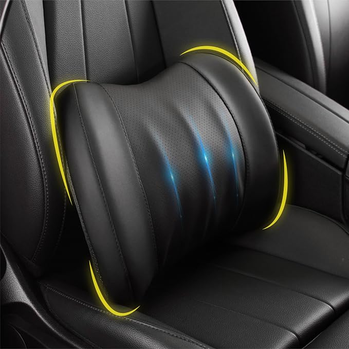 Lumbar Support Pillow for Car, Memory Foam Lumbar Pillow for Lower Back Pain by LoftyAim
