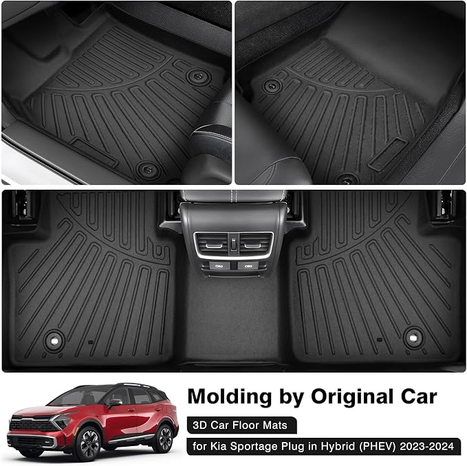 Powerty Floor Mats for 2023-2025 Kia Sportage Plug in Hybrid Accessories All - Image 2