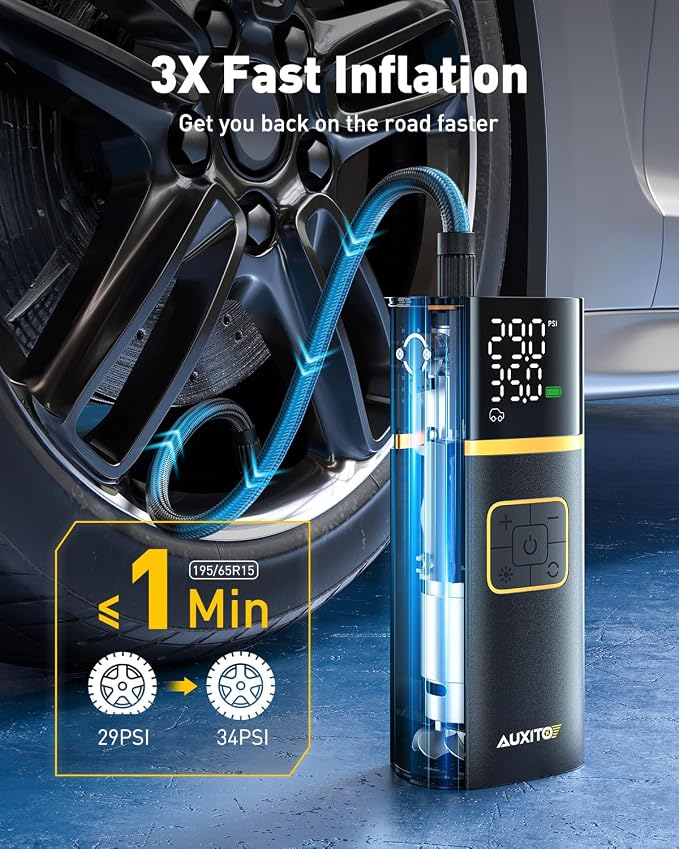 AUXITO Tire Inflator Portable Air Compressor - Image 2