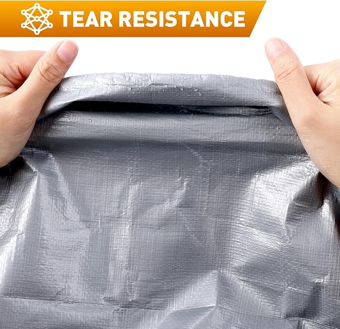 AROIC 10x12FT Heavy Duty Tarps Waterproof, 16 Mil Thick Camping Tarp-15x17 Weave - Image 3