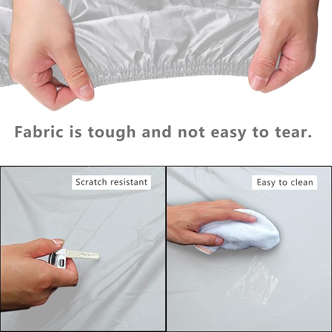 MORNYRAY Waterproof Car Cover All Weather Snowproof UV Protection Windproof - Image 3