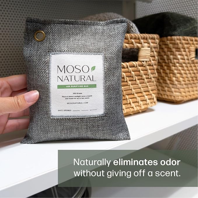 Moso Natural Air Purifying Bag 200g Bamboo Charcoal Odor Absorber - Image 4