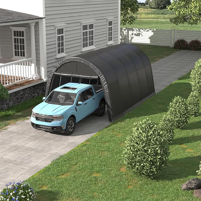 EROMMY Carport 10 x 20 FT Heavy Duty, Portable Garage - Image 2