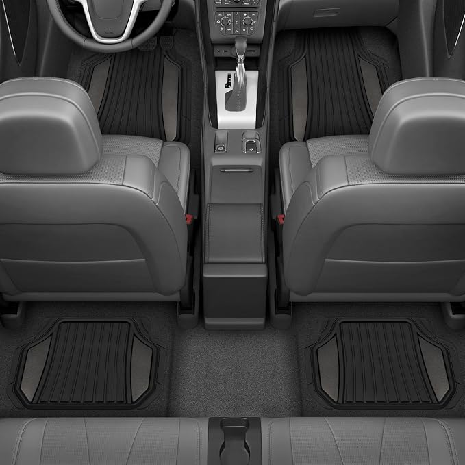 Motor Trend ChromeTech Car Floor Mats Full Set - Image 3