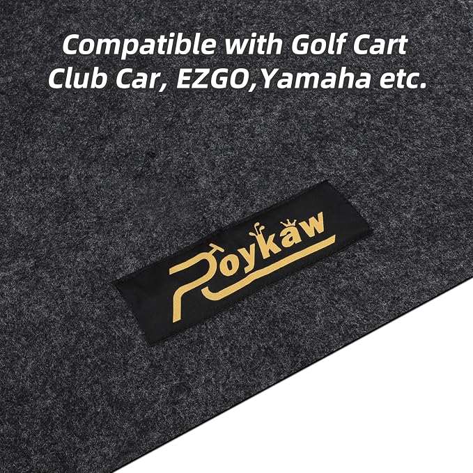 Roykaw Golf Cart Parking Mat Garage Floor Mat Compatible - Image 4