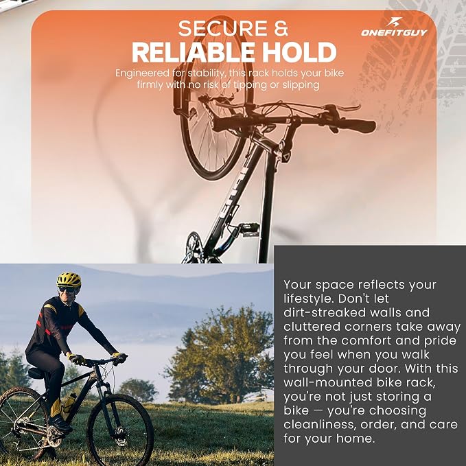 Swivel Bike Wall Mount, Bike Rack Garage, 150° Rotating & Space Saving Vertical - Image 7