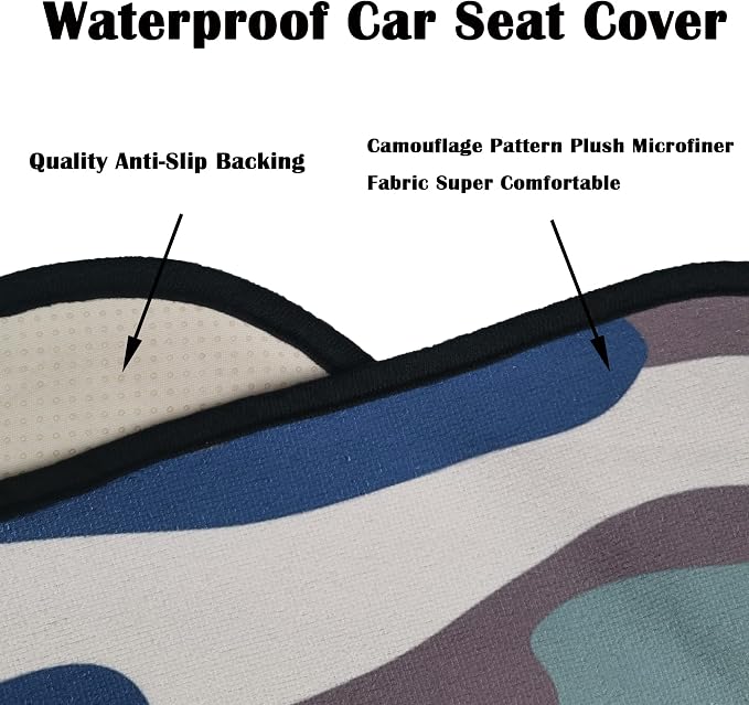 Car Seat Cover Protector Front Seats, - Image 5