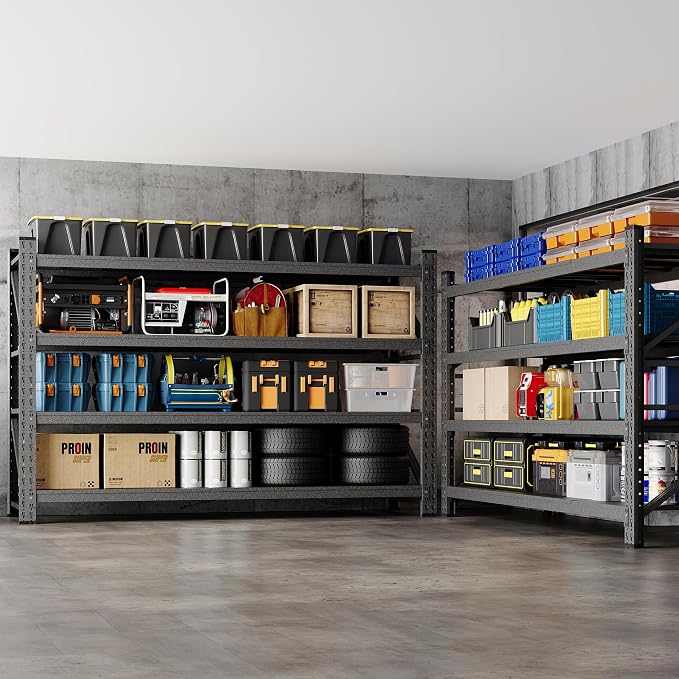68" W Storage Shelves 8000lbs Garage Metal Shelving Heavy Duty Garage Shelves - Image 6