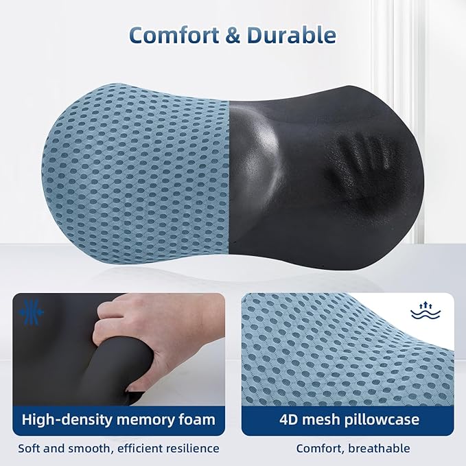 Lumbar Pillow, Memory Foam Lumbar Support Pillow - Image 3